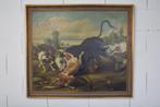 Schilderij 'Toro rendido por perros' Paul de Vos by Montero, Antiek en Kunst, Ophalen