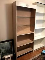 Boekenkast met glazen schappen, Ophalen, Met plank(en), Gebruikt, 50 tot 100 cm