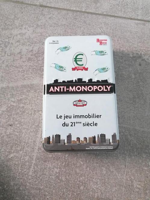 Anti Monopoly de voyage boîte en métal Neuf, Hobby & Loisirs créatifs, Jeux de société | Jeux de cartes, Neuf, Enlèvement ou Envoi