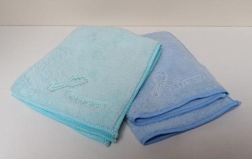 Tupperware MicroFibre - Stofdoekjes x 2 - Blauw, Huis en Inrichting, Keuken | Textiel, Nieuw, Theedoek of Handdoek, Blauw, Ophalen of Verzenden