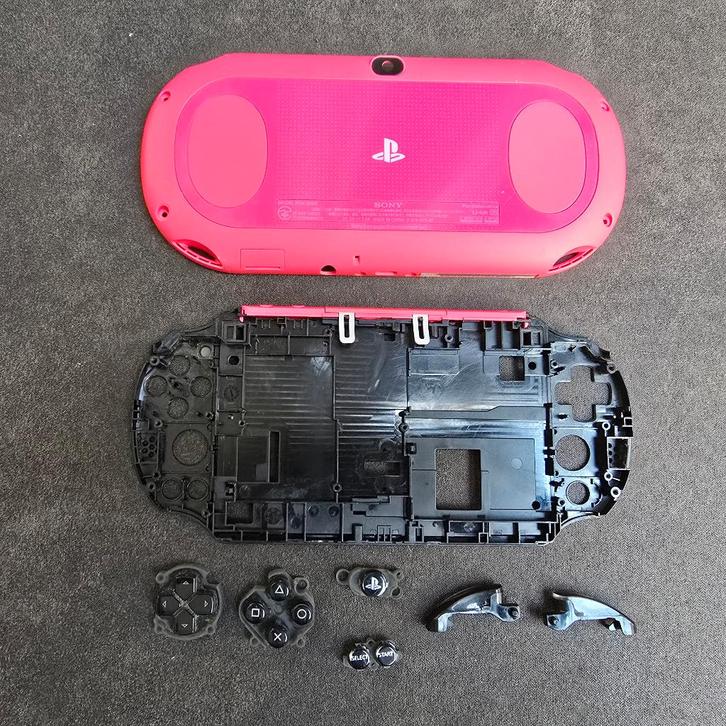 Original PS Vita 2000 Japan-Exclusief Shell Pink-Black, Games en Spelcomputers, Spelcomputers | Sony PlayStation Vita, Gebruikt