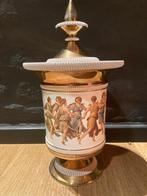 Antieke pot met deksel Florentine - Italy - handwerk, Enlèvement ou Envoi