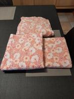 hoeslaken + 2 lakens met bloemenmotief,retro, Huis en Inrichting, Slaapkamer | Beddengoed, Ophalen, Eenpersoons, Hoeslaken of Sloop