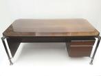Glas bovenblad voor bureau MIM Vintage 70s, Gebruikt, Vintage, Ophalen of Verzenden, Glas