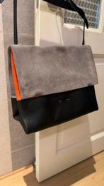 CELINE Shoulder Bag/Clutch Bag - Black/Orange/Gray, Ophalen of Verzenden, Zo goed als nieuw, Zwart