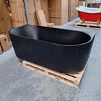 MAT ZWART RIBBEL HALF VRIJSTAAND LIGBAD Nr147, Ophalen of Verzenden, Nieuw