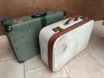 2 anciennes valises, Ophalen, Gebruikt, Metaal, Slot