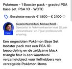 Pokémon Base Black Triangle Error Booster Blastoise PSA 10, Hobby en Vrije tijd, Verzamelkaartspellen | Pokémon, Ophalen of Verzenden