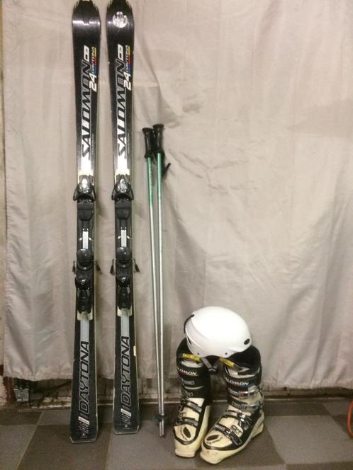 Équipement de ski, Sports & Fitness, Ski & Ski de fond, Utilisé, Skis, Salomon, Carving, 160 à 180 cm, Enlèvement