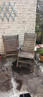 stoelen, Tuin en Terras, Tuinstoelen, Ophalen, Gebruikt, Hout, Inklapbaar