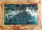 WILFRIED PAS / HEROISCH FEEST / KLEURZEEFDRUK / 54x75cm SIG, Antiek en Kunst, Ophalen of Verzenden
