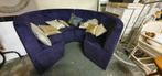 Paars fluwelen design lounge zithoek, Ophalen, Zo goed als nieuw, Stof