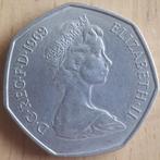 GREAT-BRITAIN: VERY NICE 50 New Pence 1969 KM 913 UNC, Ophalen of Verzenden, Losse munt, Overige landen