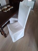 8 eiken stoelen met rieten zitvlak, incl hoes, Antiek en Kunst, Ophalen of Verzenden