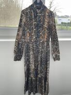 Zwart/bruin kleed maat S perfecte staat!, Ophalen of Verzenden, Zo goed als nieuw, Maat 36 (S), Onder de knie