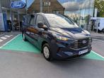 Ford Transit Custom DC Trend 320L L2 2.0TDCi 150pk, Auto's, Stof, Blauw, Bedrijf, USB