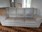 Fauteuils crème cuir Franco Ferri, Ophalen, Nieuw, Leer
