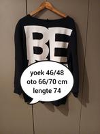 Sweater yoek 46/48, Yoek, Zwart, Maat 46/48 (XL) of groter, Ophalen of Verzenden