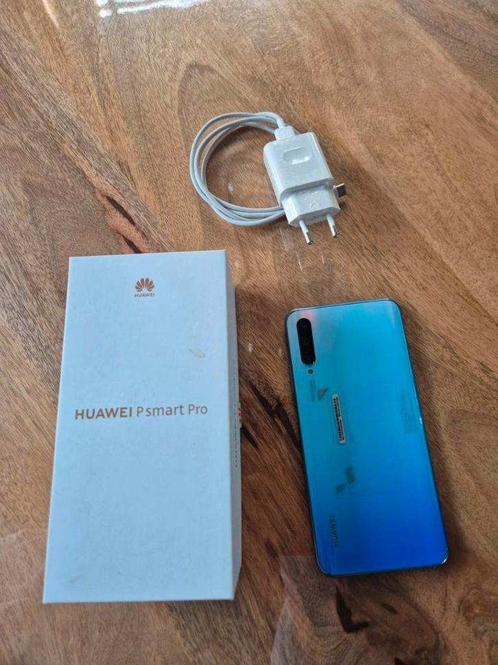 Huawei p smart pro zo goed als nieuw, Telecommunicatie, Mobiele telefoons | Huawei, Zo goed als nieuw, Blauw, Ophalen