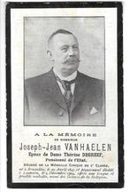 RP Joseph-Jean Van Haelen 1847-1904 Louvain, Verzamelen, Ophalen of Verzenden, Rouwkaart