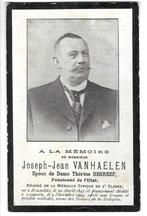 RP Joseph-Jean Van Haelen 1847-1904 Louvain, Collections, Images pieuses & Faire-part, Carte de condoléances, Enlèvement ou Envoi