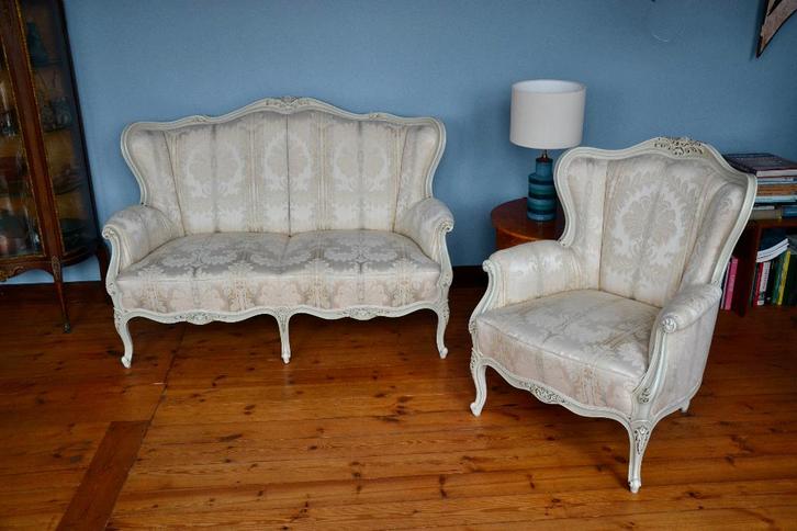 Sofa Canapé Style Louis XV, Antiquités & Art, Antiquités | Meubles | Chaises & Canapés, Enlèvement