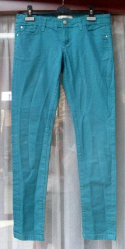 Groen-blauwe broek van C&A maat 40, Kleding | Dames, Broeken en Pantalons, Gedragen, Maat 38/40 (M), Blauw, Ophalen of Verzenden
