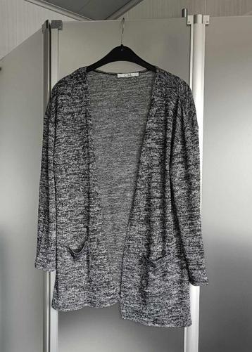 Open vest - Zwart - Wit - Clockhouse - C&A - Small - €5