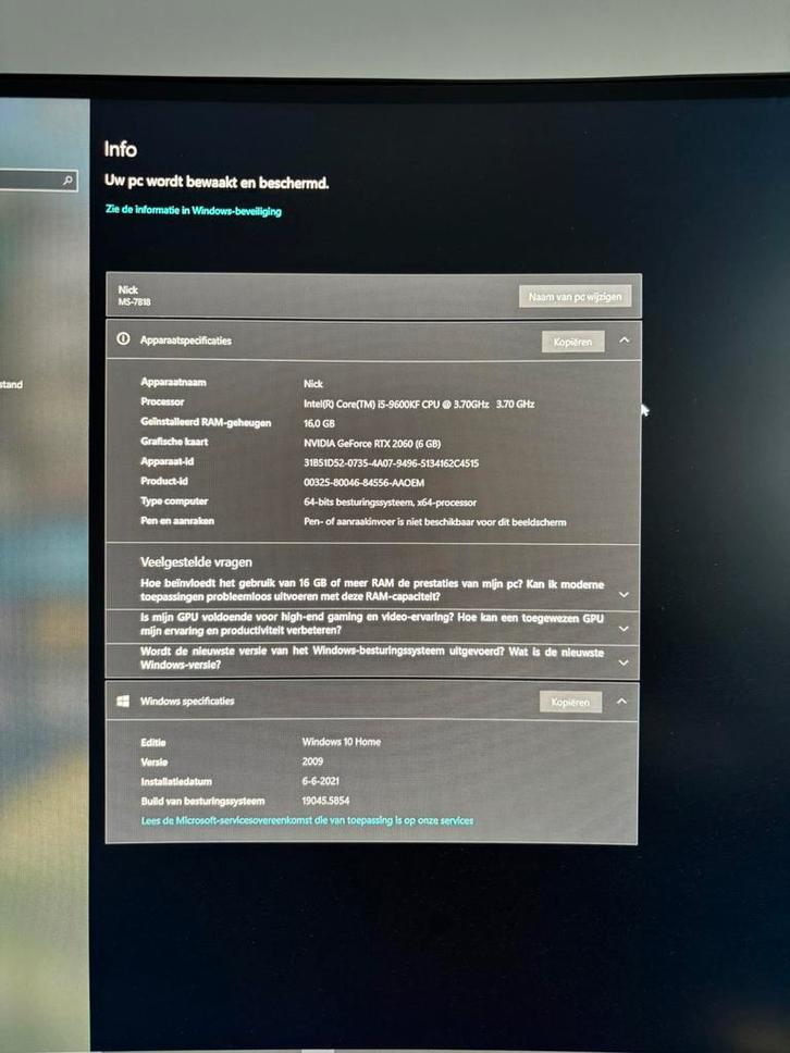 Gamepc + 2 schermen, Informatique & Logiciels, Ordinateurs de bureau, Utilisé, 3 à 4 Ghz, HDD, SSD, 16 GB, Avec carte vidéo, Avec moniteur