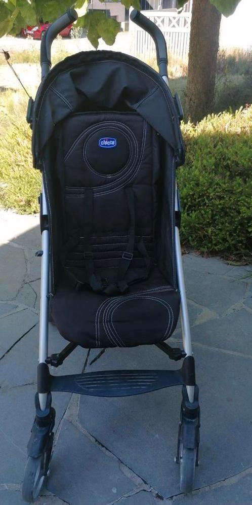 Buggy Chicco Liteway zwart - Prima staat, Kinderen en Baby's, Buggy's, Zo goed als nieuw, Overige merken, Verstelbare rugleuning