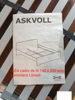 Cadre de lit avec sommiers 140 x 200, 140 cm, Enlèvement, Utilisé, 200 cm