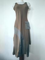 Vintage asymmetrische lange jurk maat 38/40, Ophalen of Verzenden, Zo goed als nieuw, Grijs