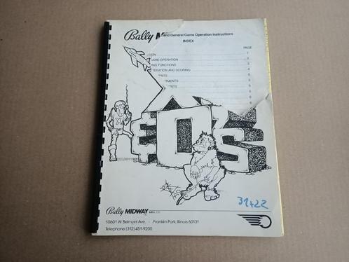 Manual: XS And Os/ Bally Midway (1984) Flipperkast, Collections, Machines | Jukebox, Enlèvement