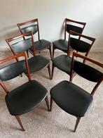 Vintage stoelen Louis van Teeffelen, Ophalen, Zwart, Hout, Zo goed als nieuw
