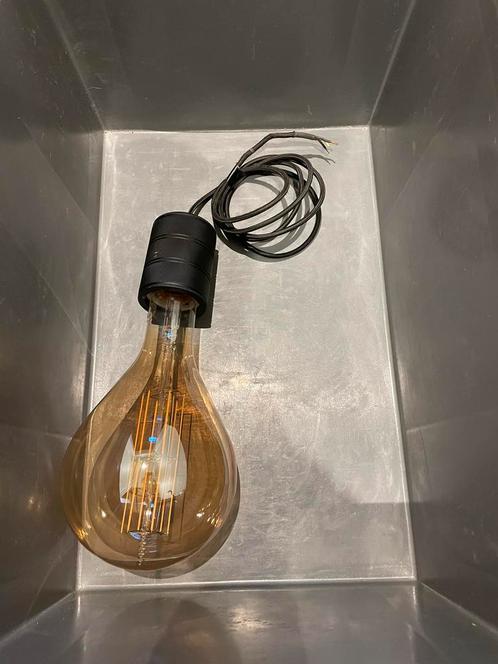 Calex E40 giant splash + socket zwart, Maison & Meubles, Lampes | Lampes en vrac, Comme neuf, Ampoule LED, Autres culots, Enlèvement