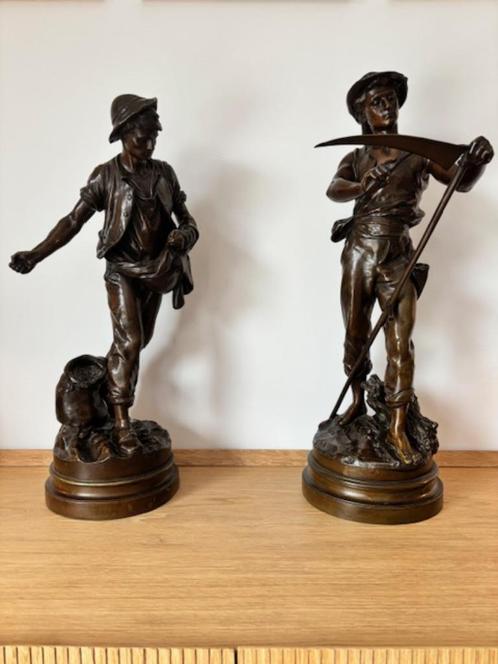 BRONZEN KOPPEL ZAAIER & MAAIER (MOREAU), Antiek en Kunst, Kunst | Beelden en Houtsnijwerken, Ophalen