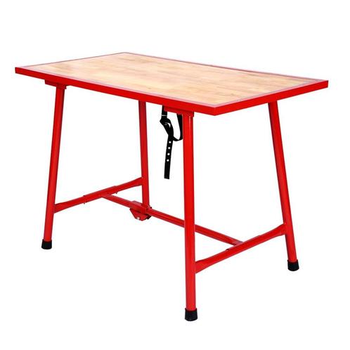 Werktafel | 120 x 62,5 x 83 cm | Inklapbaar | Rood, Bricolage & Construction, Établis, Neuf, Rabattable, Envoi