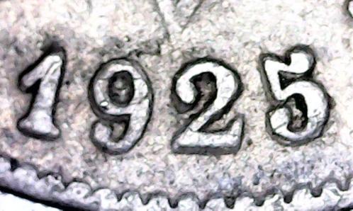 Variété 10 Variété 10 cts 1925 NL Belgique double date (25), Timbres & Monnaies, Monnaies | Belgique, Monnaie en vrac, Métal, Envoi
