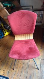 8 chaises dos et assise en velours lisse, Maison & Meubles, Chaises, Rouge, Comme neuf, Enlèvement, Cinq, Six Chaises ou plus
