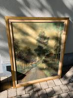 Schilderij get  Lode Sebregts olieverf op doek 112 op 92, Enlèvement