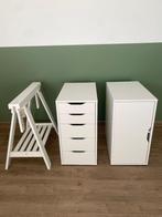 Meubles de bureau + tréteau réglable, Maison & Meubles, Enlèvement, Réglable en hauteur, Comme neuf, Bureau