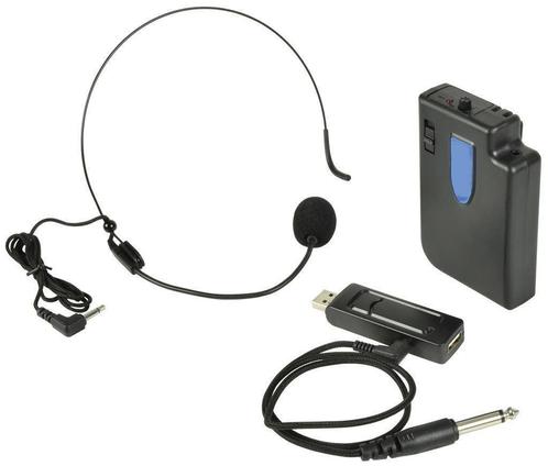 Draadloze UHF headset met Usb ontvanger, Musique & Instruments, Microphones, Neuf, Sans fil, Enlèvement ou Envoi