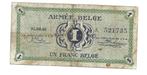 Belgisch Leger   - 1 fr, Postzegels en Munten, Bankbiljetten | België, Los biljet, Ophalen of Verzenden