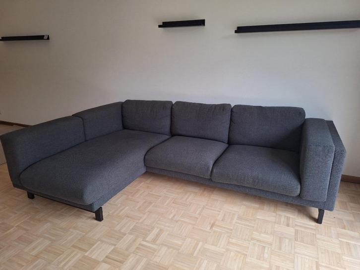 3-zitsbank Nockeby in L vorm, Huis en Inrichting, Zetels | Zetels en Chaises Longues, Gebruikt, Driepersoons, 250 tot 300 cm, 75 tot 100 cm