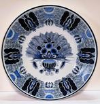 Delfts Blauw Pauwenbord , 37cm., Antiek en Kunst, Antiek | Keramiek en Aardewerk, Ophalen of Verzenden