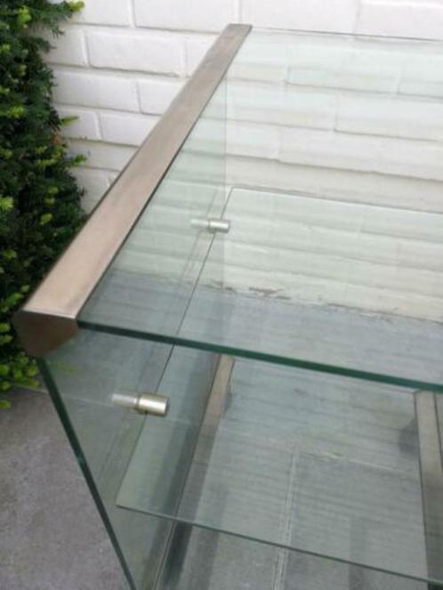 Table Console Movie / Cristal / Gallotti, Huis en Inrichting, Tafels | Bijzettafels, Zo goed als nieuw, Vierkant, Ophalen