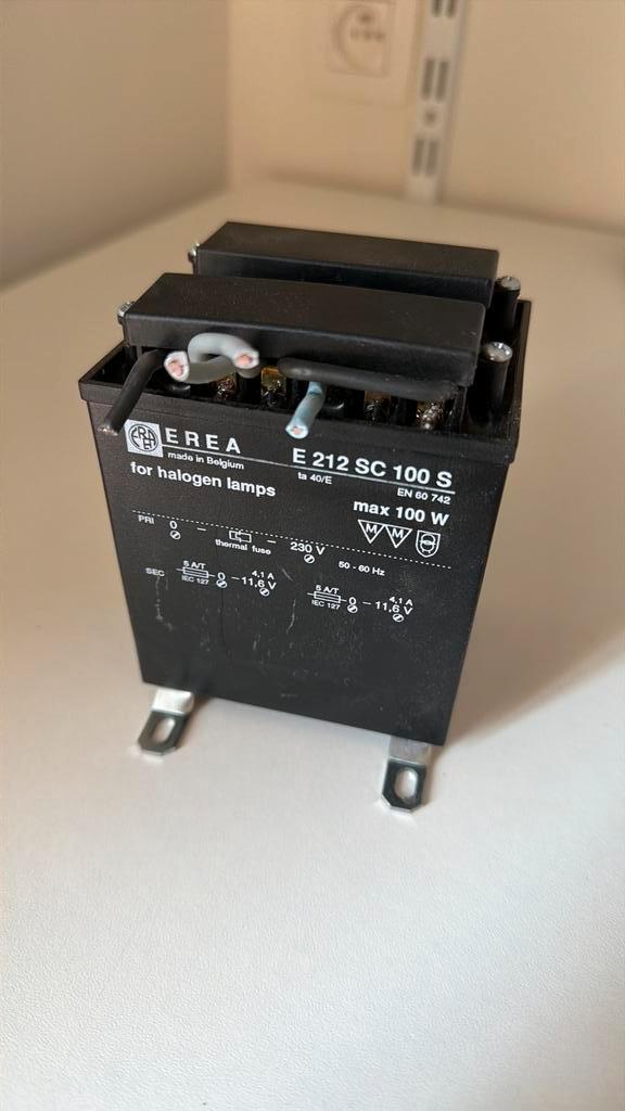 Transformateur halogène EREA 230V 11,6V - 100W - fonctionne, Hobby & Loisirs créatifs, Composants électroniques, Utilisé, Enlèvement ou Envoi