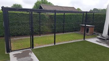 Tuinhek, Tuin en Terras, Met poort, Aluminium, Ophalen of Verzenden, Zo goed als nieuw