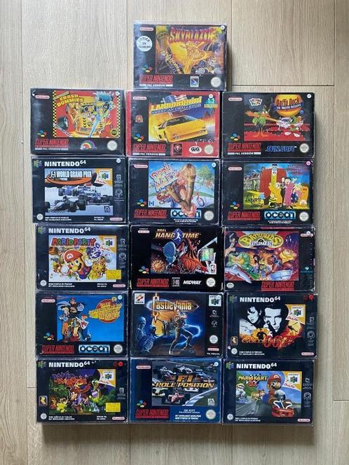 Jeux Super Nintendo + Nintendo 64, Consoles de jeu & Jeux vidéo, Jeux | Nintendo Super NES, Utilisé, Enlèvement ou Envoi