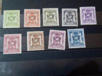 België PRE 446/454 MNH beschikbaar voor biedingen